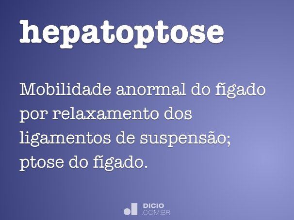 hepatoptose
