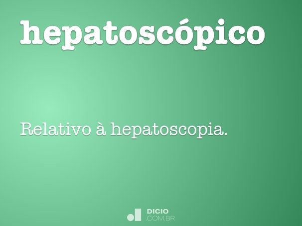 hepatoscópico