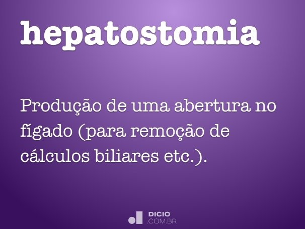 hepatostomia