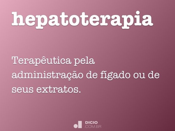 hepatoterapia