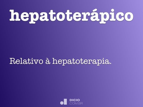 hepatoterápico