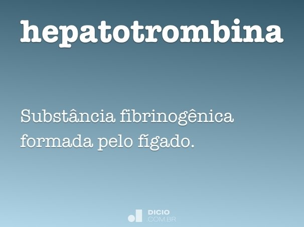 hepatotrombina