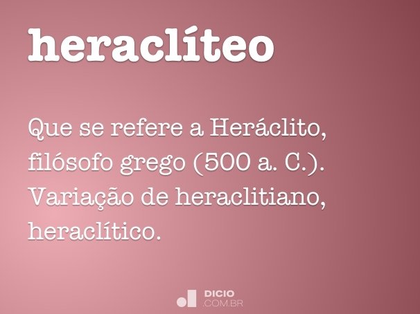 heraclíteo