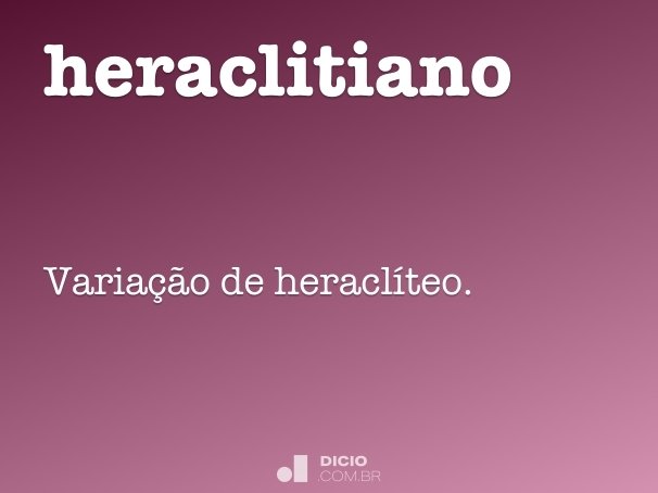 heraclitiano