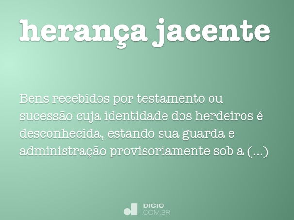 herança jacente