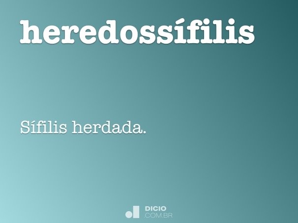 heredossífilis