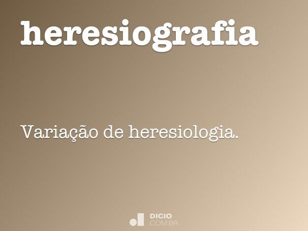 heresiografia