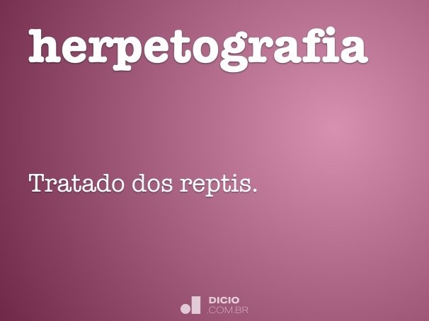 herpetografia