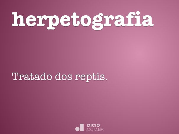 herpetografia