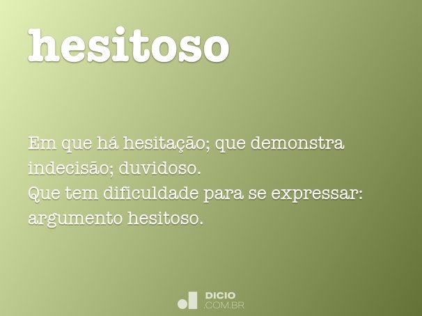 hesitoso
