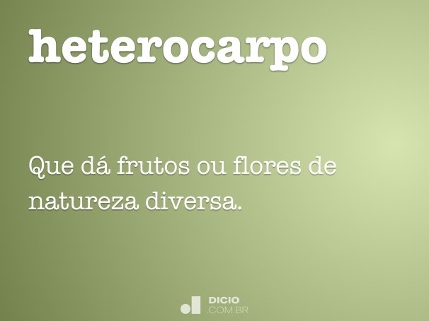 heterocarpo