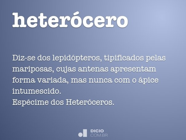 heterócero
