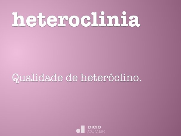 heteroclinia