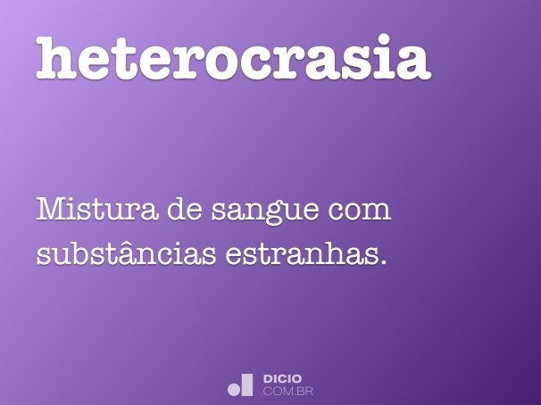 heterocrasia