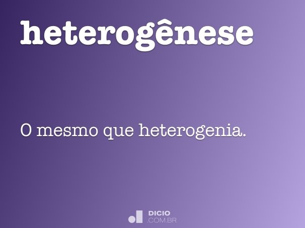 heterogênese