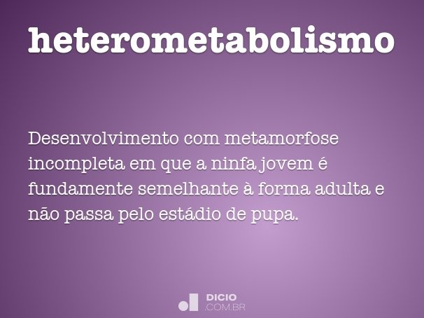heterometabolismo
