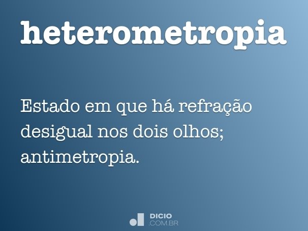 heterometropia