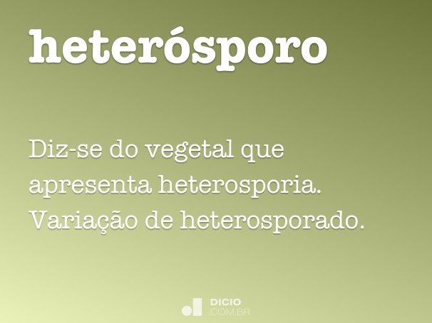 heterósporo