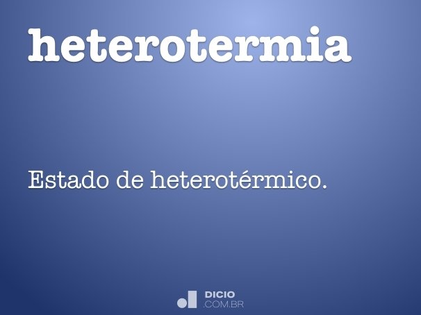 heterotermia