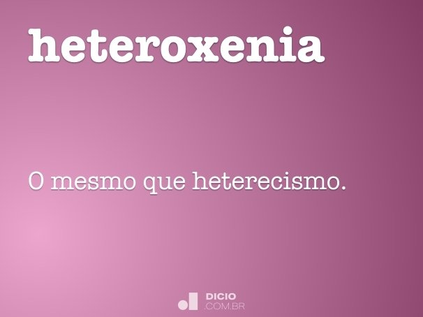 heteroxenia