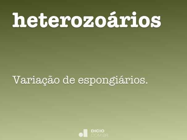 heterozoários