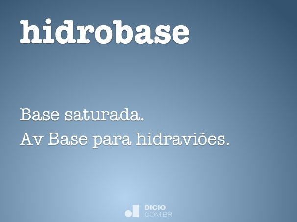 hidrobase