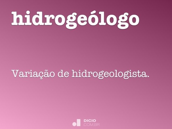 hidrogeólogo