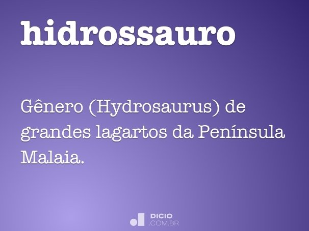 hidrossauro