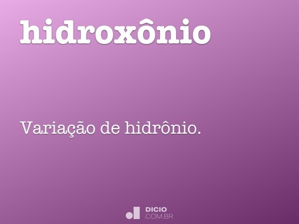 hidroxônio