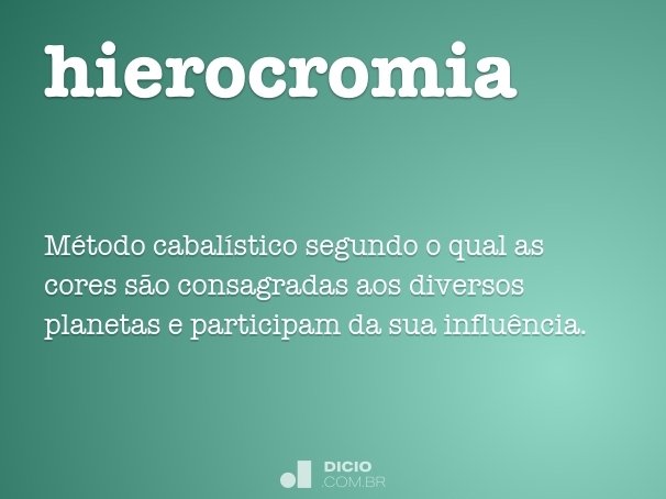 hierocromia
