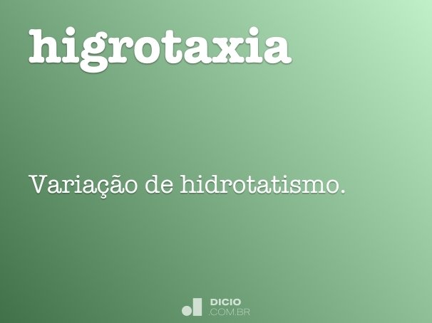 higrotaxia