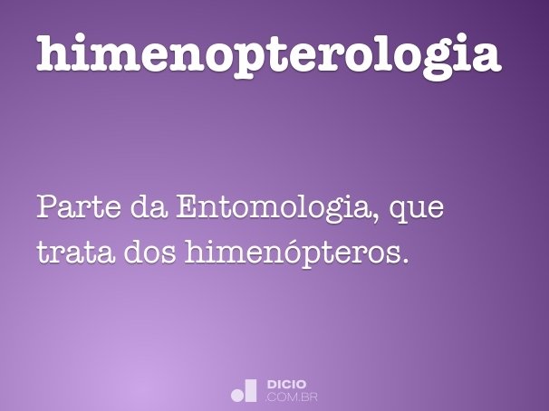 himenopterologia