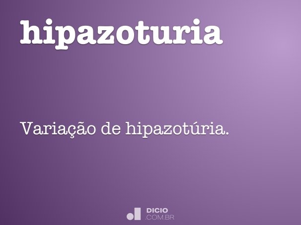 hipazoturia