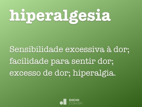 hiperalgesia