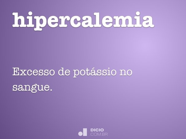 hipercalemia