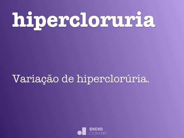 hipercloruria