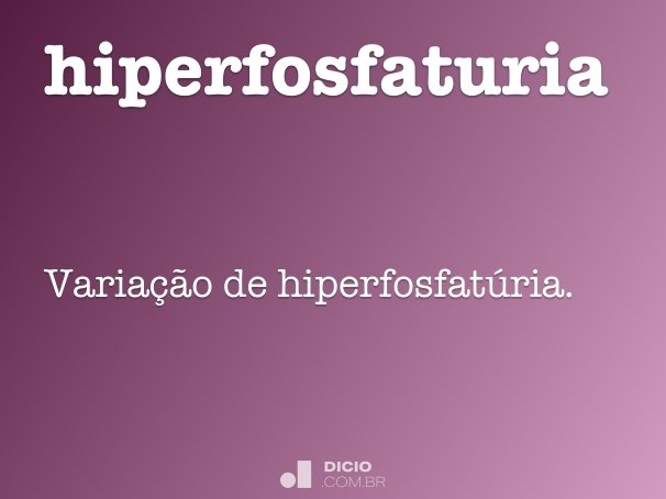 hiperfosfaturia