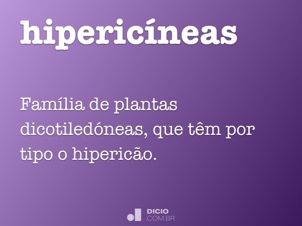 hipericíneas