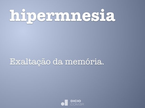 hipermnesia