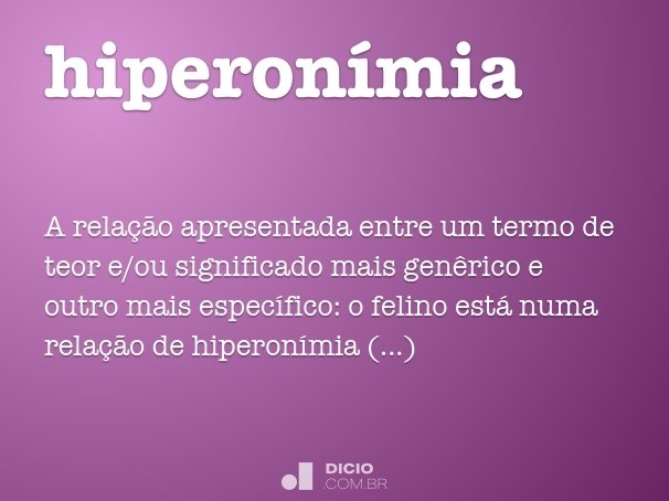 hiperonímia