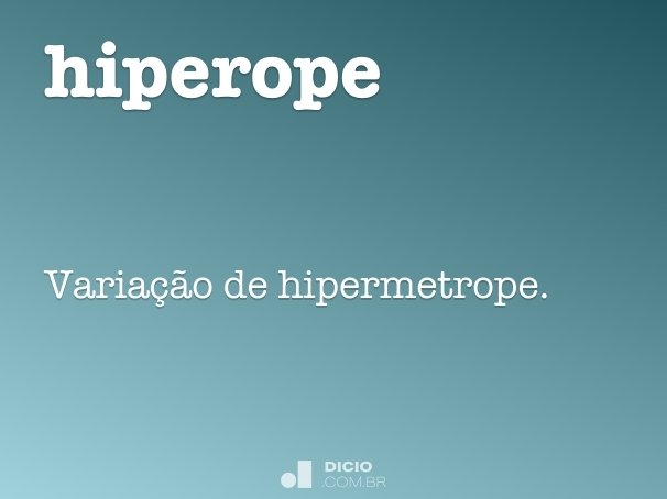 hiperope