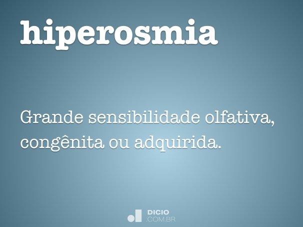 hiperosmia