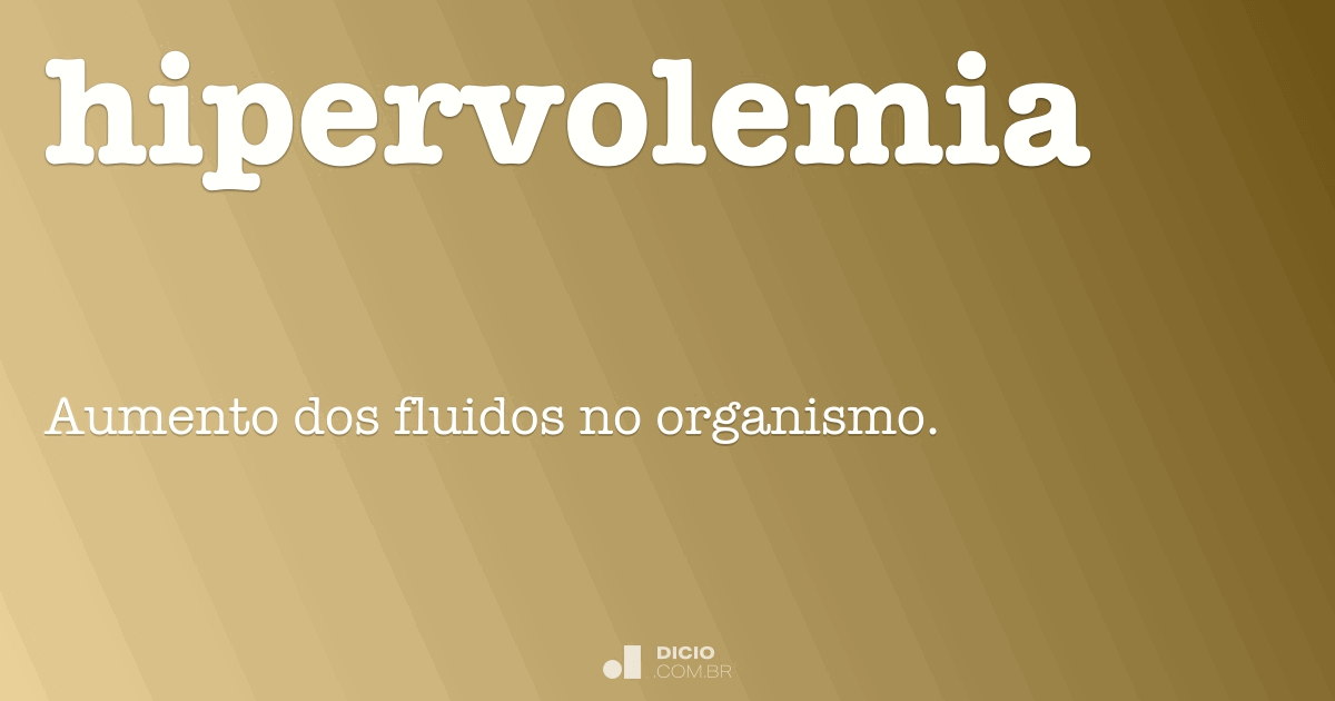 Hipervolemia O Que é - RETOEDU