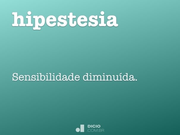 hipestesia