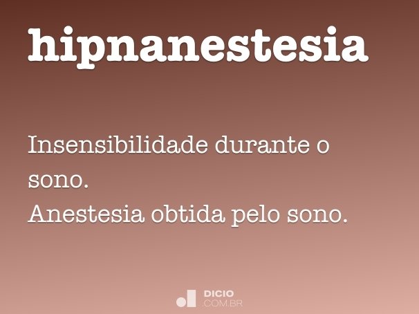 hipnanestesia