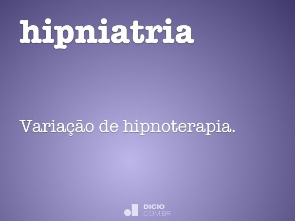 hipniatria