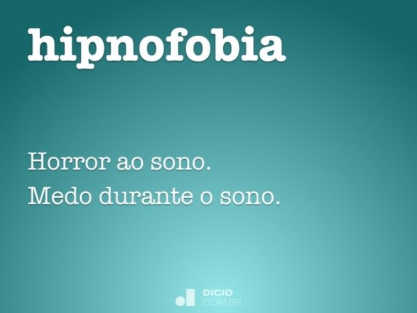 hipnofobia