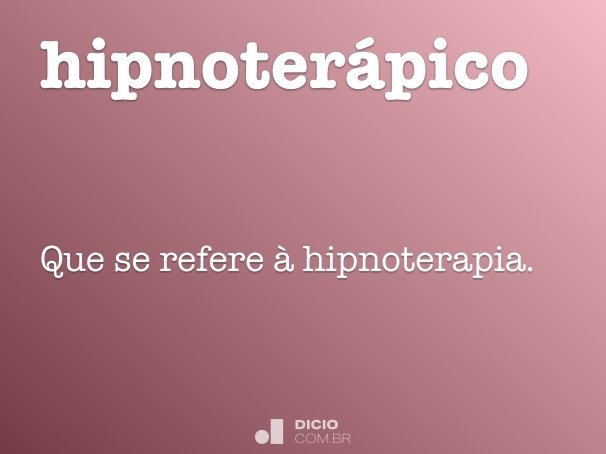 hipnoterápico