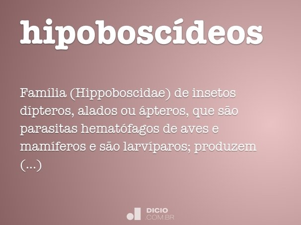 hipoboscídeos