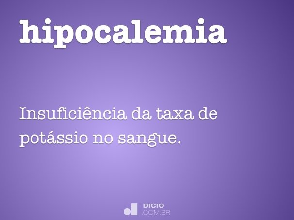 hipocalemia